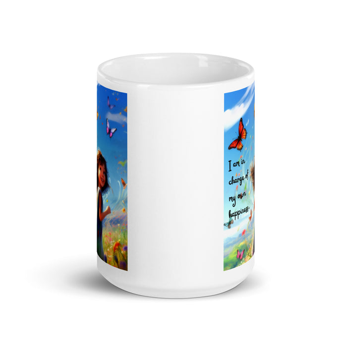 I am in charge of my own happiness 2 - White Glossy Mug - 80720501