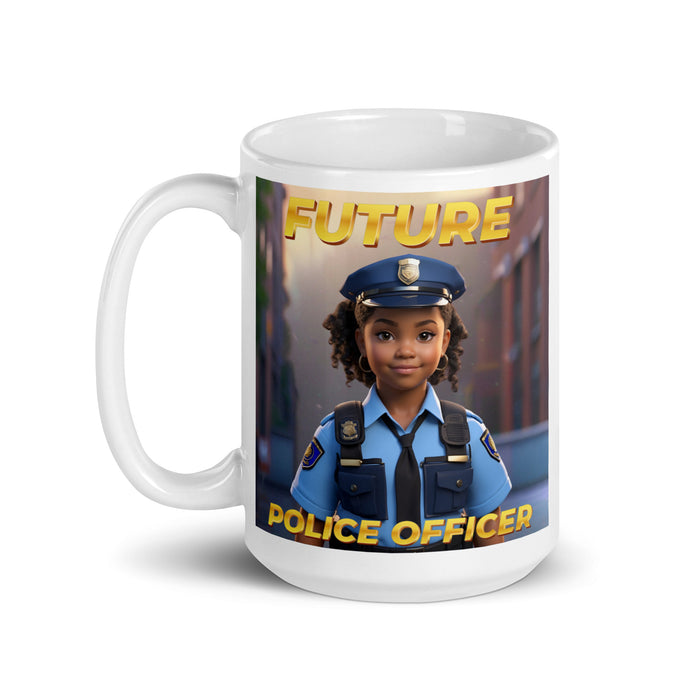 Future Police Officer 3 - White Glossy Mug - 10210501