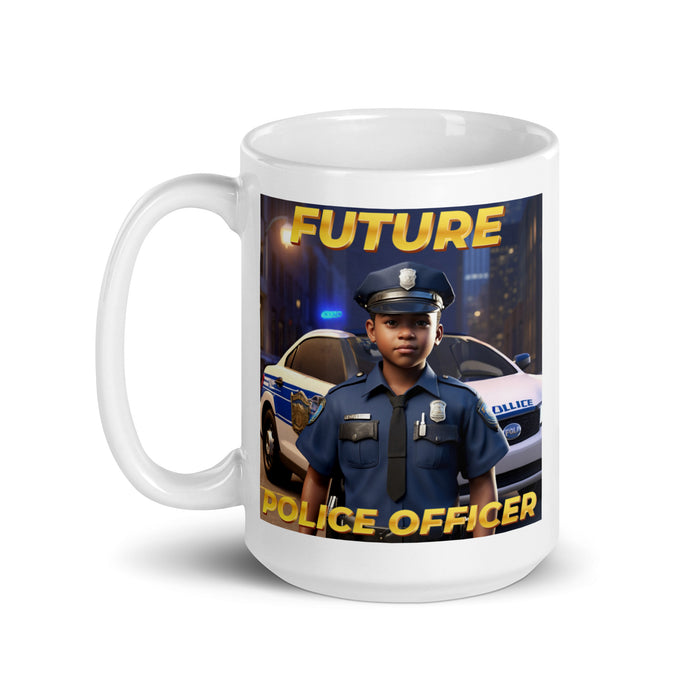 Future Police Officer 4 - White Glossy Mug - 10210501