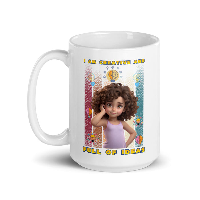 I am creative and full of ideas 2 - White Glossy Mug - 20110501