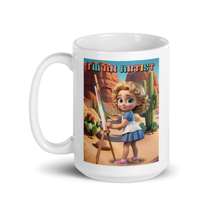 I'm an artist - White Glossy Mug - 20610501