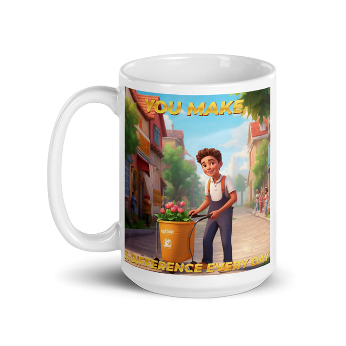 You make a difference every day - White Glossy Mug - 40610501