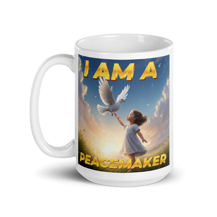 I am a peacemaker - White Glossy Mug - 40410501