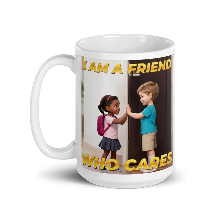 I am a friend who cares - White Glossy Mug - 40310501