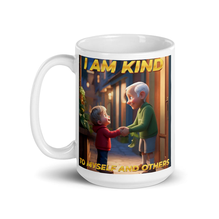 I am kind to myself and others - White Glossy Mug - 40210501