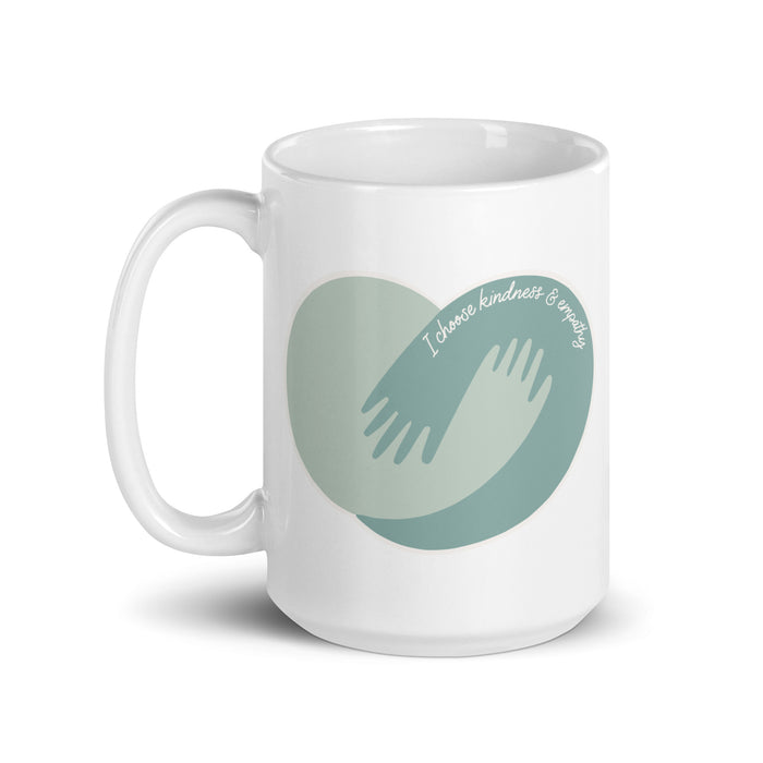 I choose kindness and empathy - White Glossy Mug - 40110501