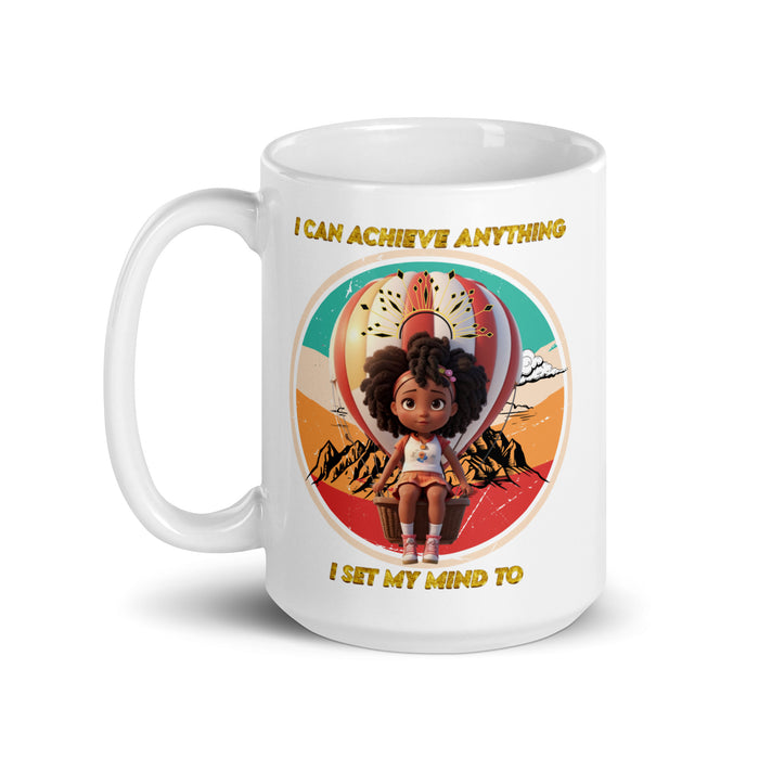 I can achieve anything I set my mind to - White Glossy Mug - 70810501