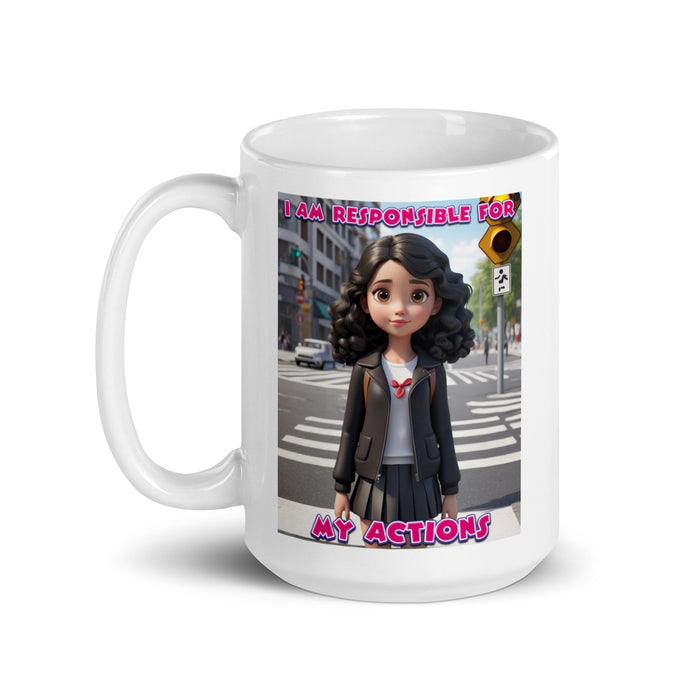 I am responsible for my actions - White Glossy Mug - 80810501