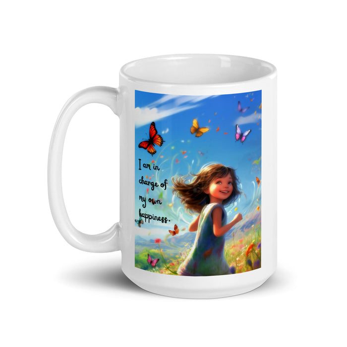 I am in charge of my own happiness 2 - White Glossy Mug - 80720501