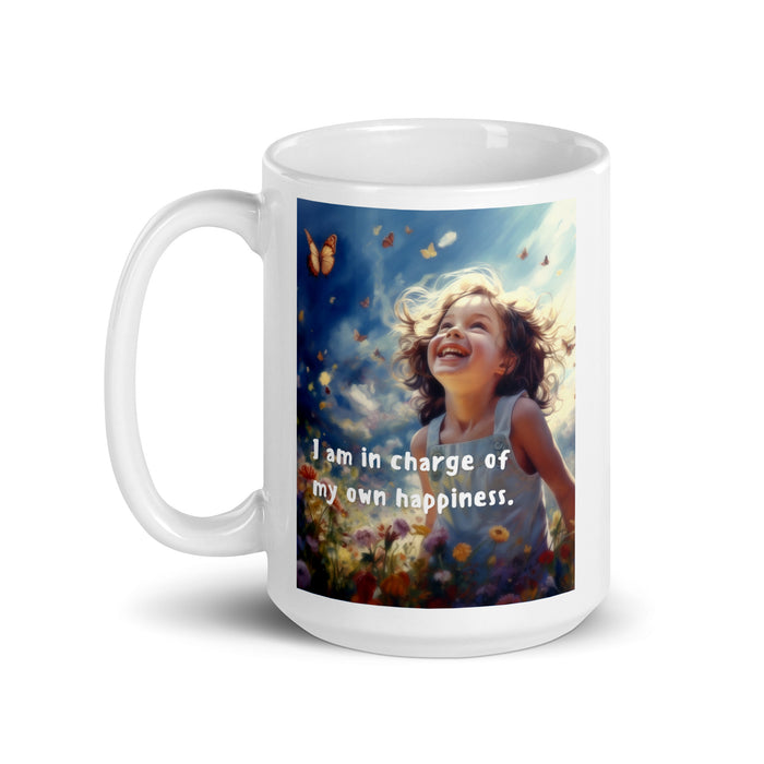 I am in charge of my own happiness - White Glossy Mug - 80710501