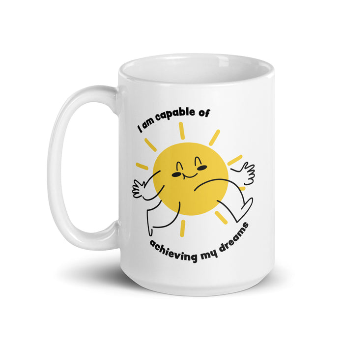 I am capable of achieving my dreams 3 - White Glossy Mug - 80130501