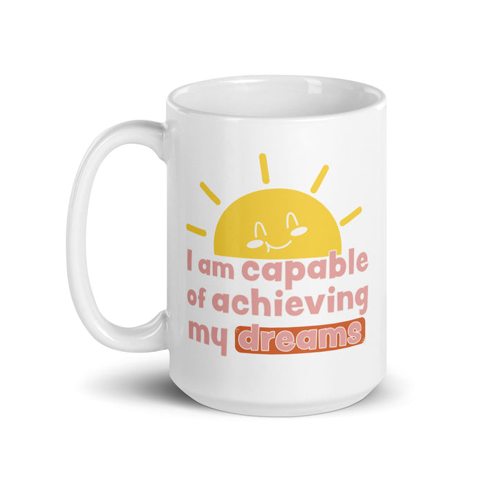 I am capable of achieving my dreams 2 - White Glossy Mug - 80120501