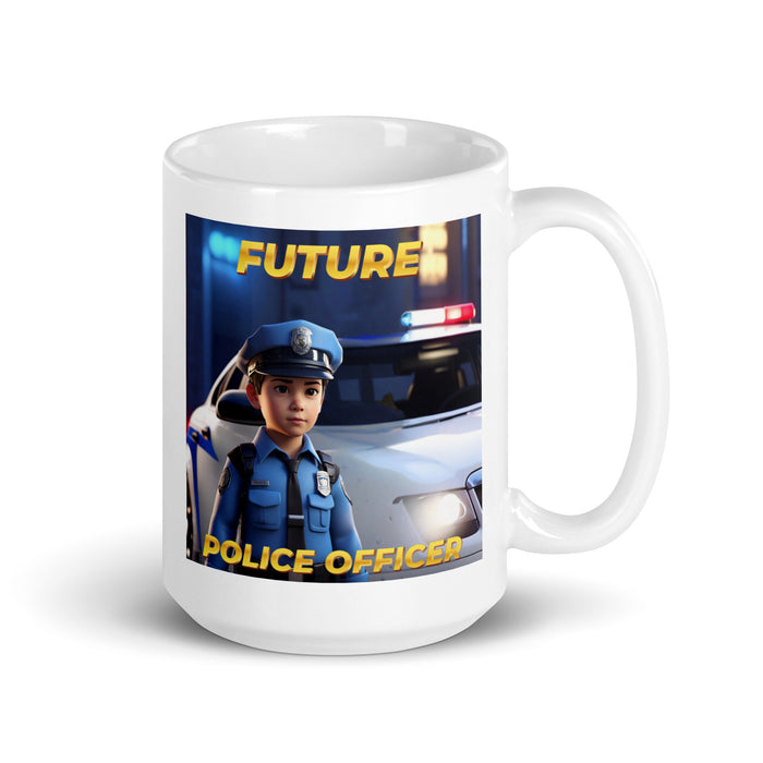 Future Police Officer - White Glossy Mug - 10210501