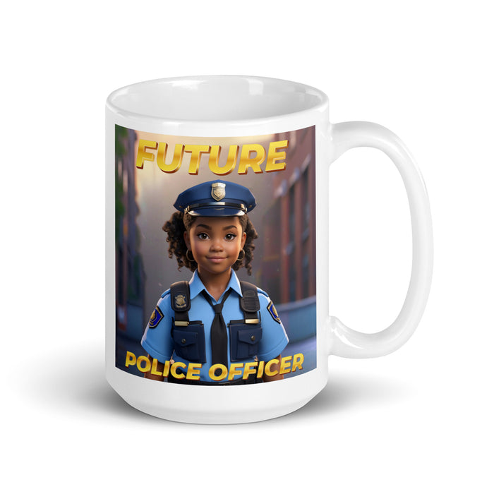 Future Police Officer 3 - White Glossy Mug - 10210501