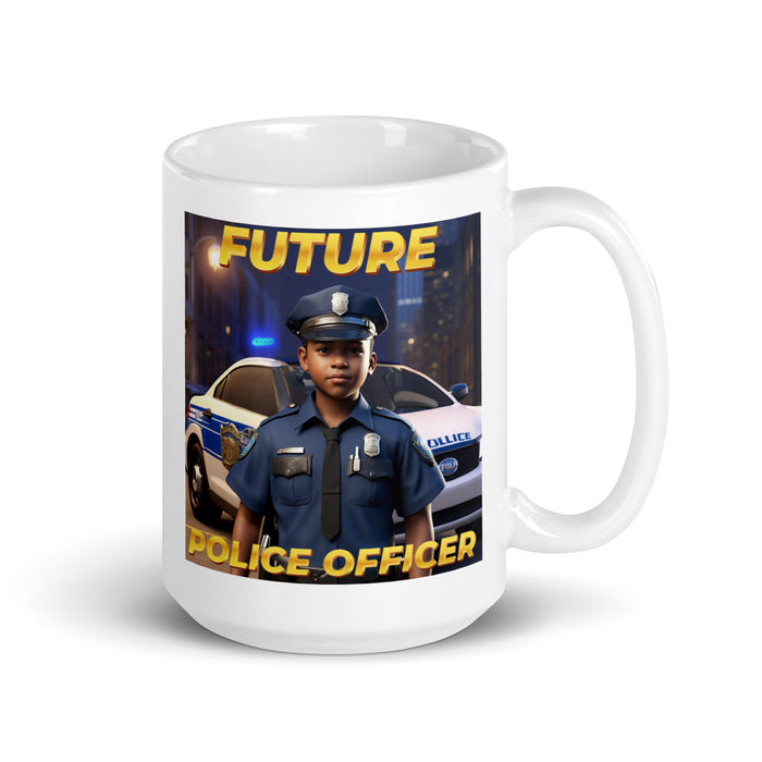 Future Police Officer 4 - White Glossy Mug - 10210501