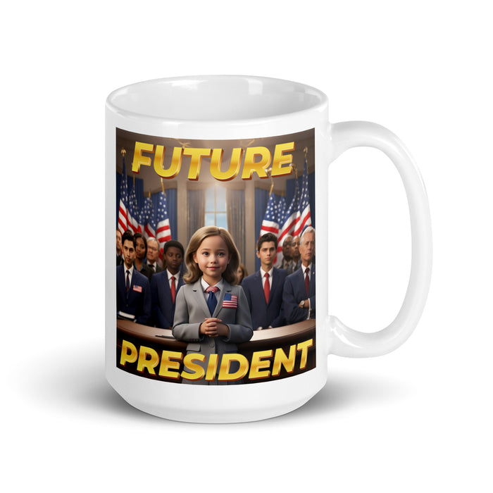 Future President 2 - White Glossy Mug - 10420501