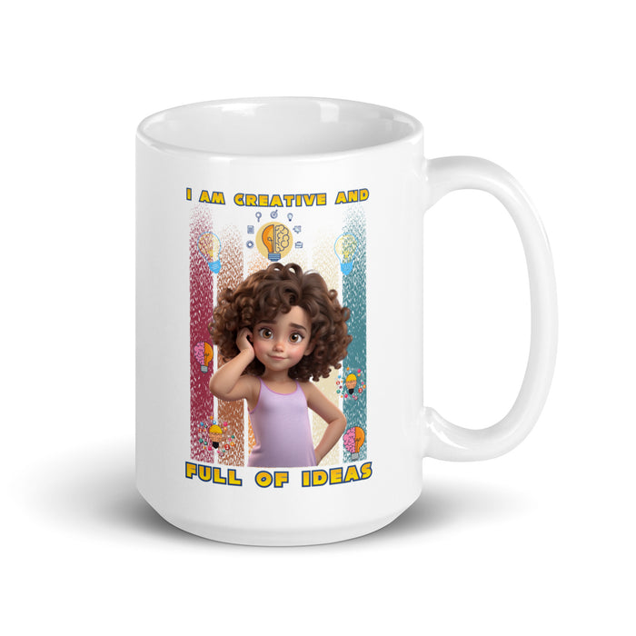 I am creative and full of ideas 2 - White Glossy Mug - 20110501