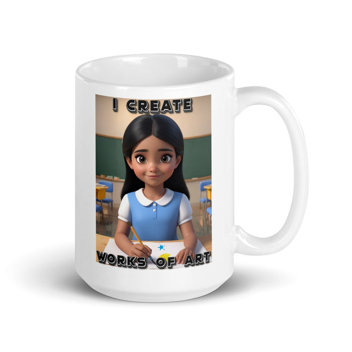 I create works of art - White Glossy Mug - 20310501