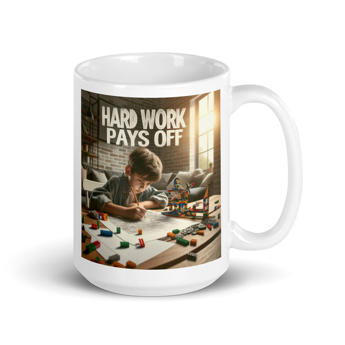 Hard work pays off 3 - White Glossy Mug - 30830501