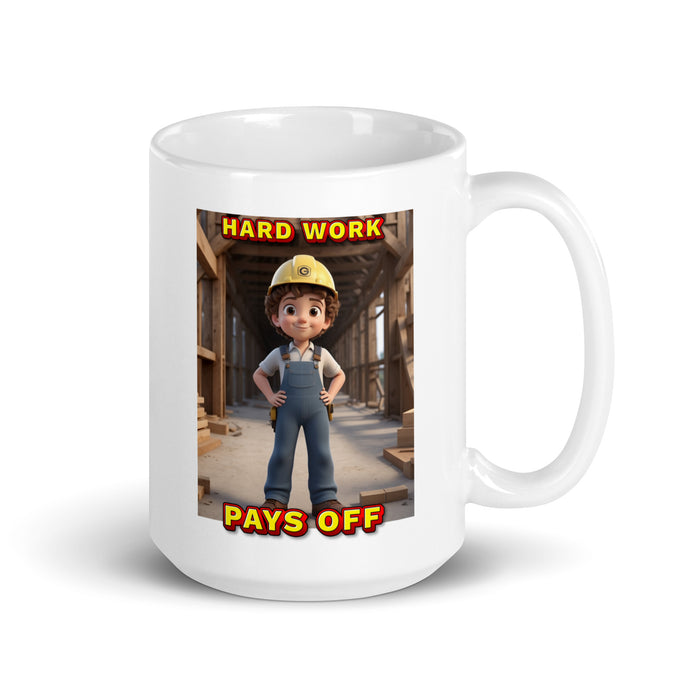 Hard work pays off - White Glossy Mug - 30810501