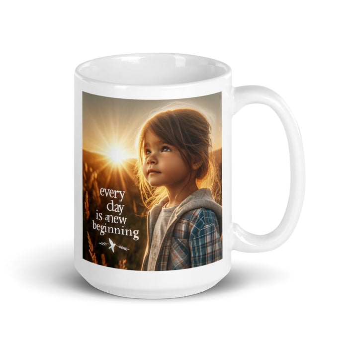 Every day is a new beginning 3 - White Glossy Mug - 30530501