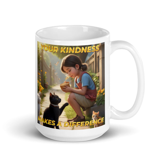 Your kindness makes a difference - White Glossy Mug - 40510501