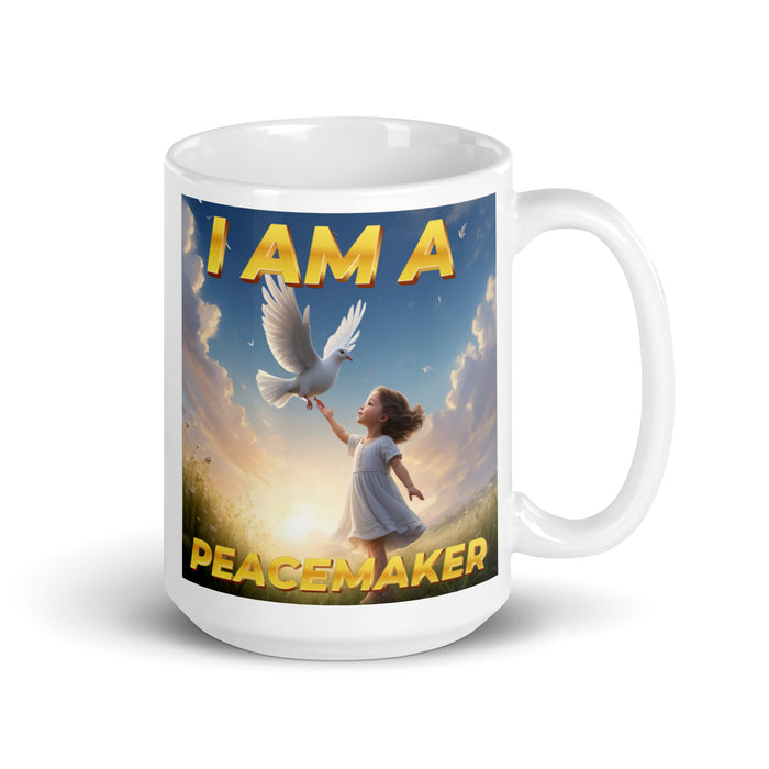 I am a peacemaker - White Glossy Mug - 40410501