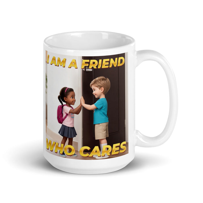 I am a friend who cares - White Glossy Mug - 40310501