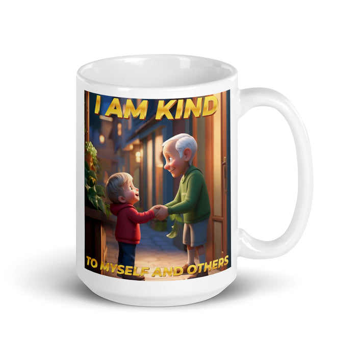 I am kind to myself and others - White Glossy Mug - 40210501