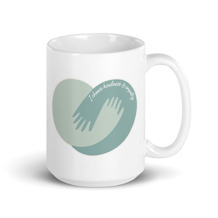 I choose kindness and empathy - White Glossy Mug - 40110501