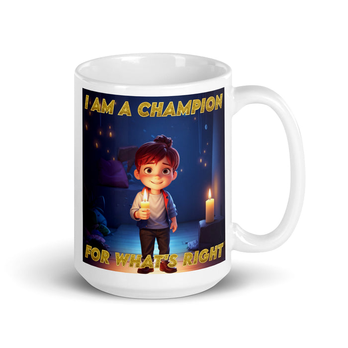 I am a champion for what's right - White Glossy Mug - 50210501