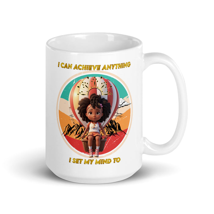 I can achieve anything I set my mind to - White Glossy Mug - 70810501