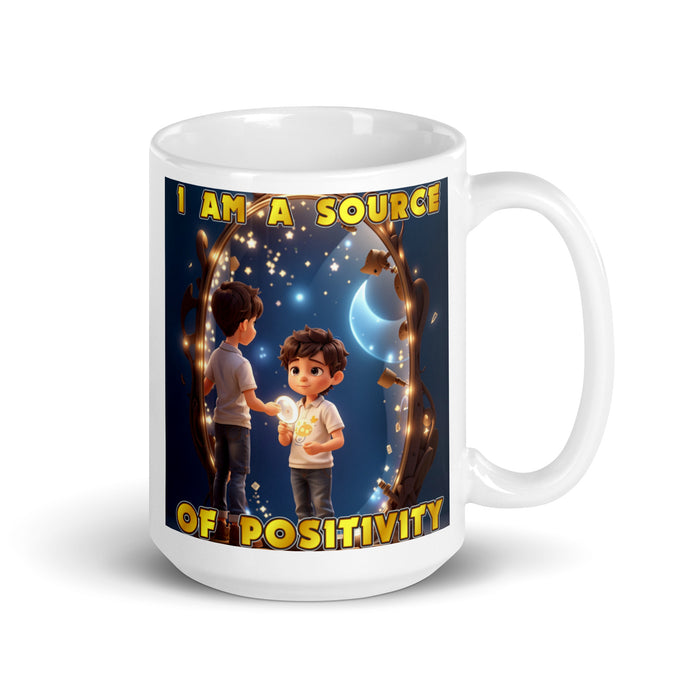 I am a source of positivity - White Glossy Mug - 70710501