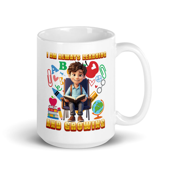 I am always learning and growing - White Glossy Mug - 70310501