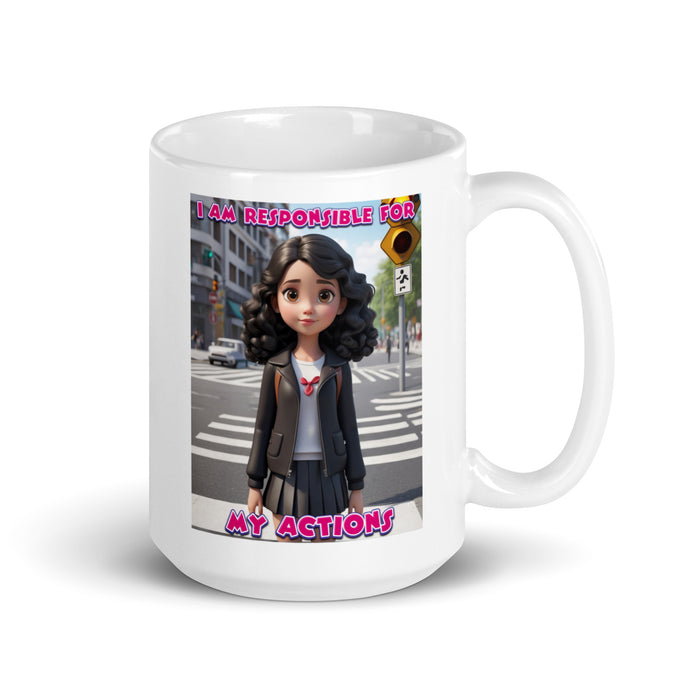 I am responsible for my actions - White Glossy Mug - 80810501