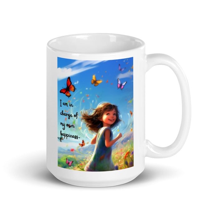 I am in charge of my own happiness 2 - White Glossy Mug - 80720501