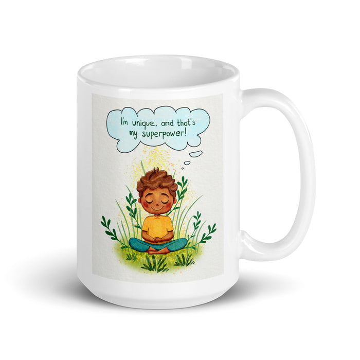 I am unique, and that's my superpower - White Glossy Mug - 80510501