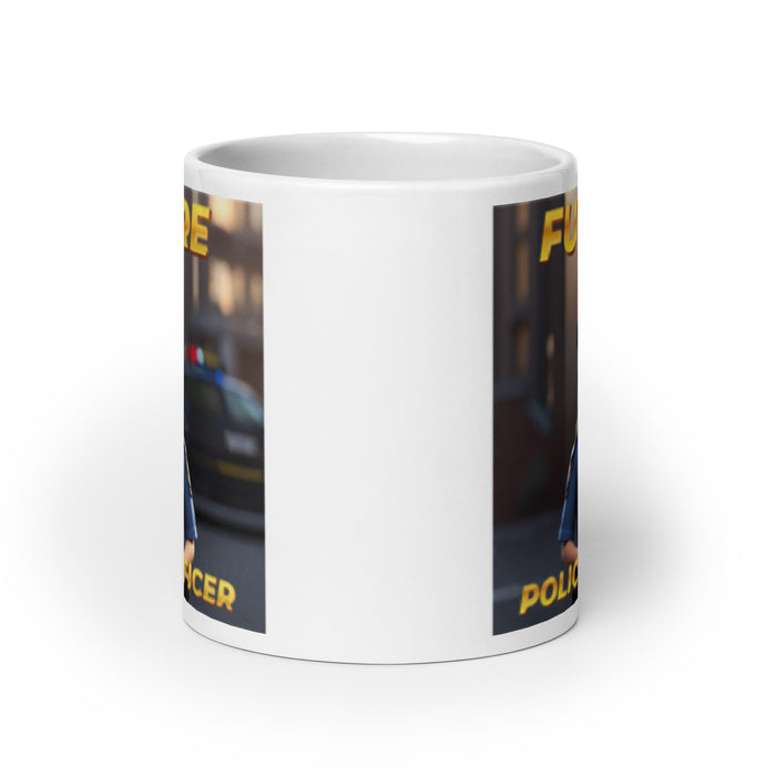 Future Police Officer 2 - White Glossy Mug - 10210501