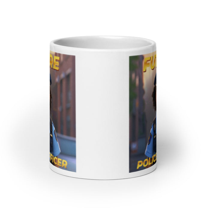 Future Police Officer 3 - White Glossy Mug - 10210501