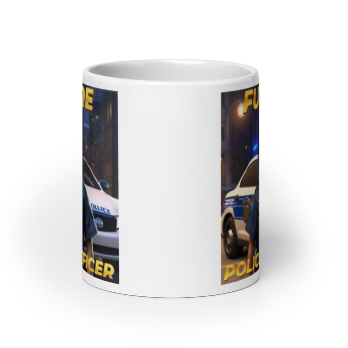 Future Police Officer 4 - White Glossy Mug - 10210501