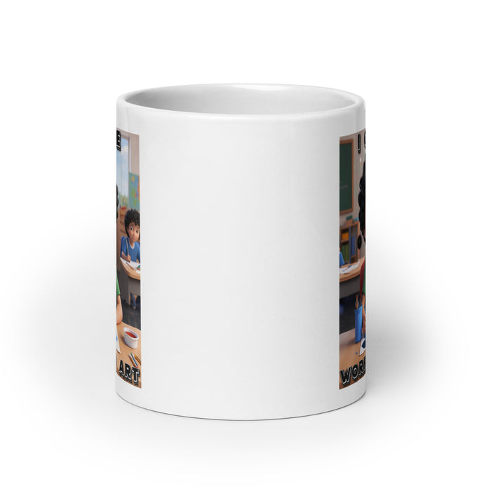 I create works of art 2 - White Glossy Mug - 20310501