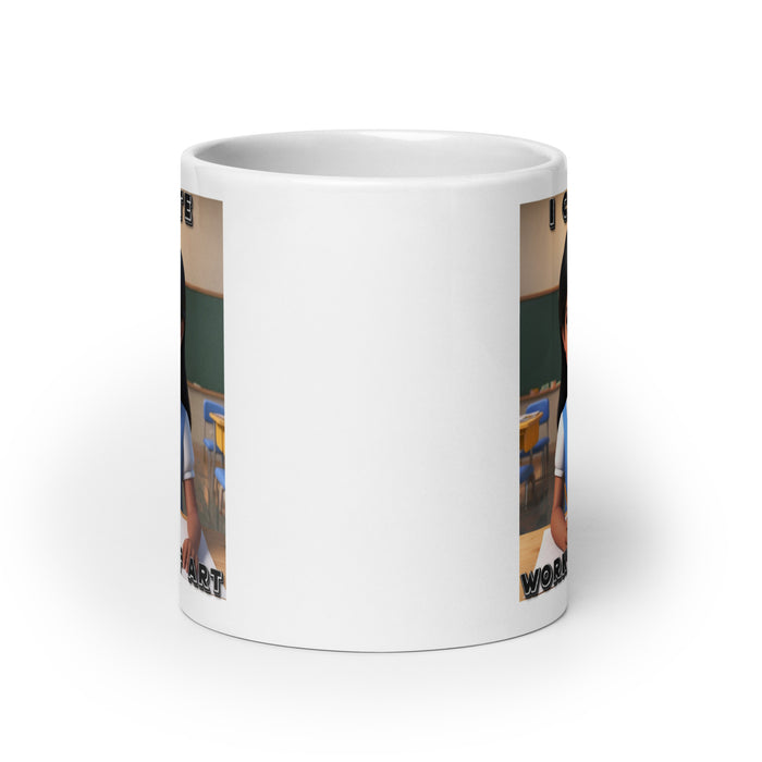 I create works of art - White Glossy Mug - 20310501