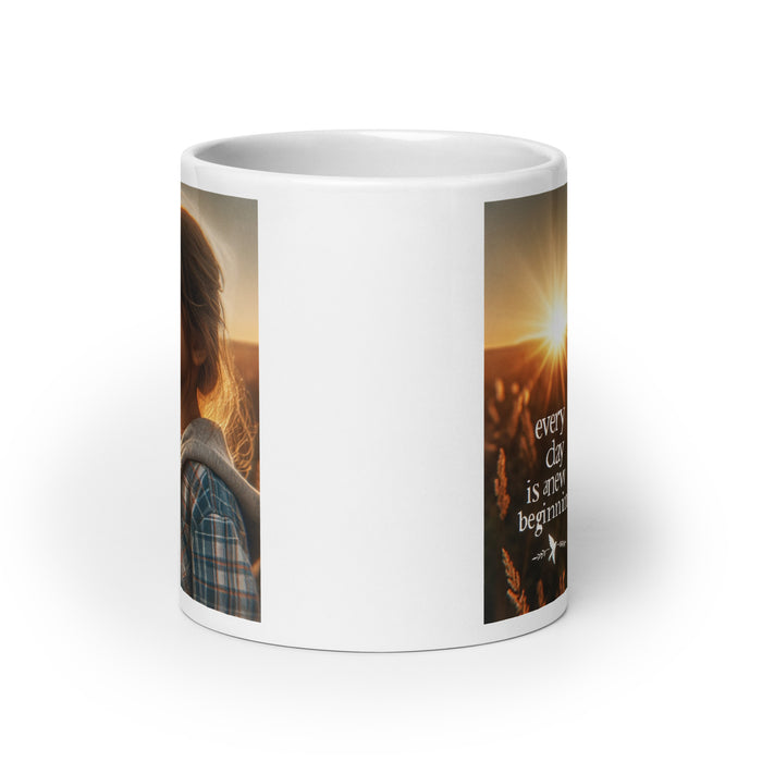 Every day is a new beginning 3 - White Glossy Mug - 30530501