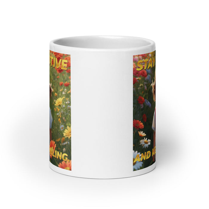 Stay positive and keep smiling - White Glossy Mug - 30710501