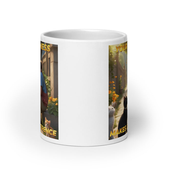 Your kindness makes a difference - White Glossy Mug - 40510501