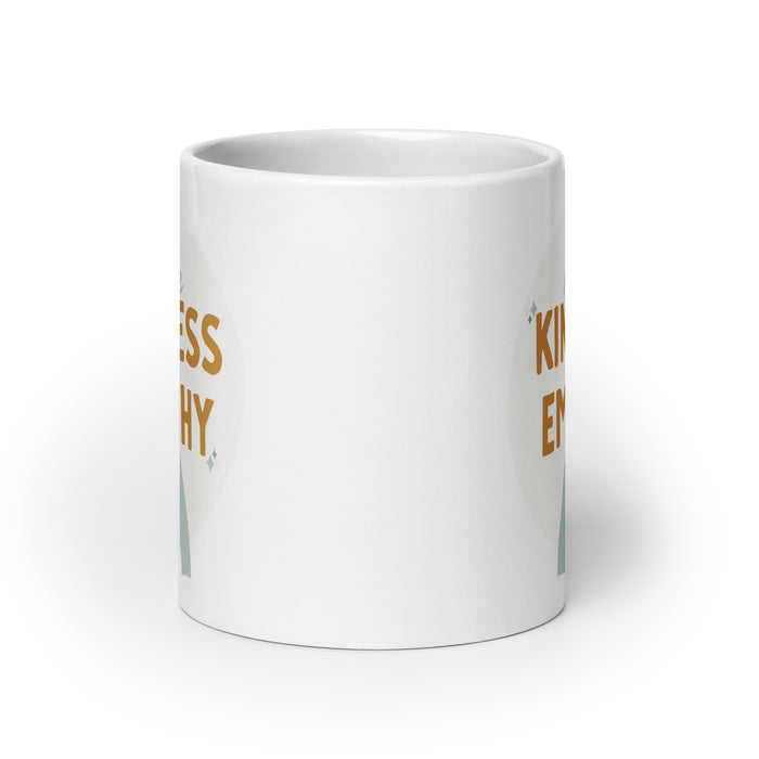 I choose kindness and empathy 2 - White Glossy Mug - 40120501