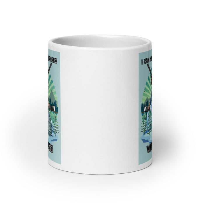 I can handle challenges with grace - White Glossy Mug - 70410501