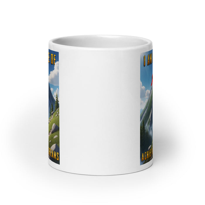 I am capable of achieving my dreams - White Glossy Mug - 80110501