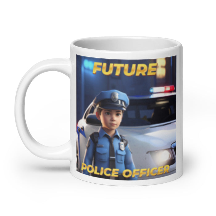 Future Police Officer - White Glossy Mug - 10210501