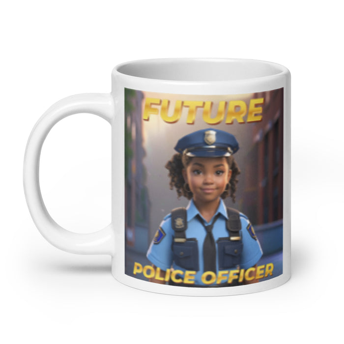 Future Police Officer 3 - White Glossy Mug - 10210501